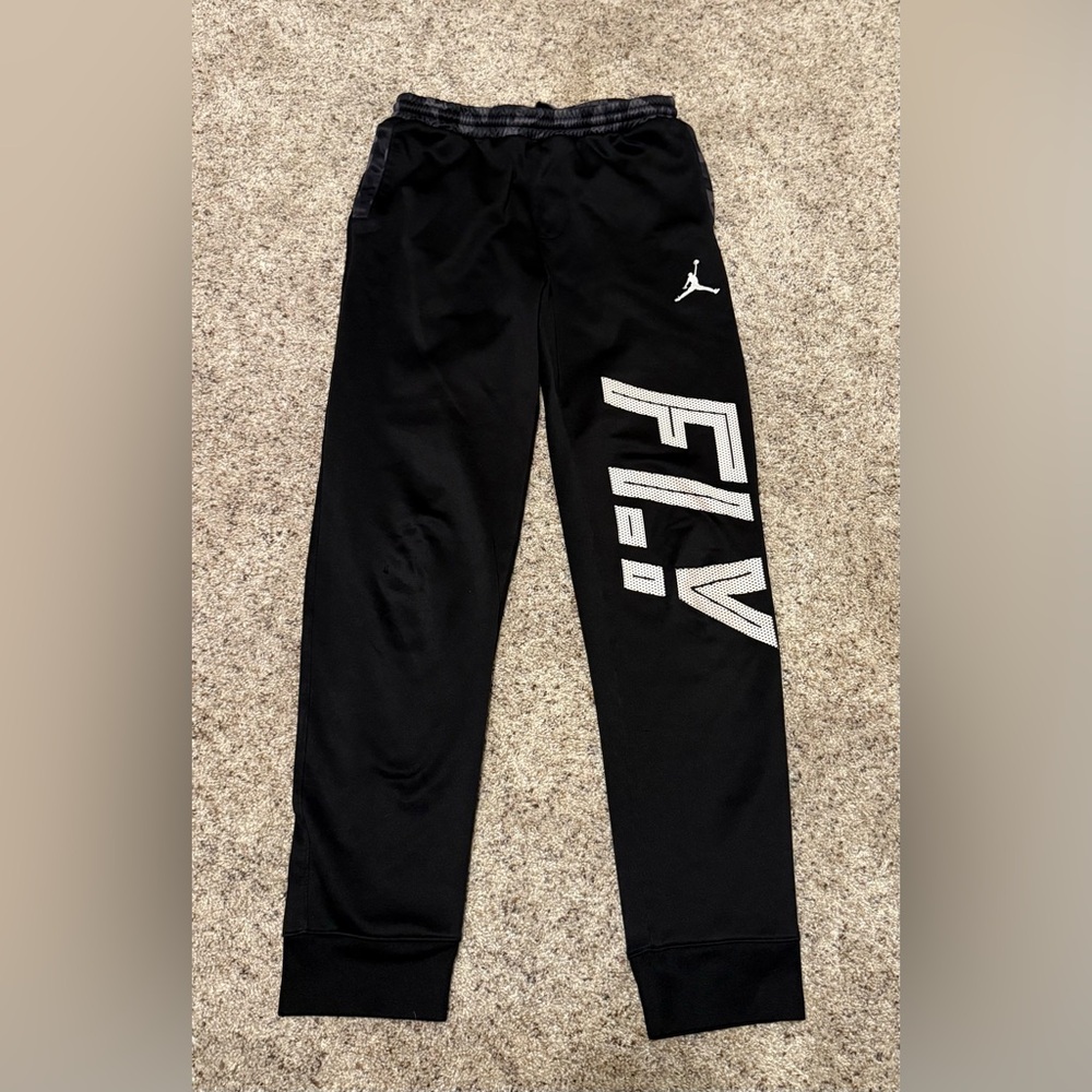 2 pair Kids Black Jogger Pants - Picture 2 of 8